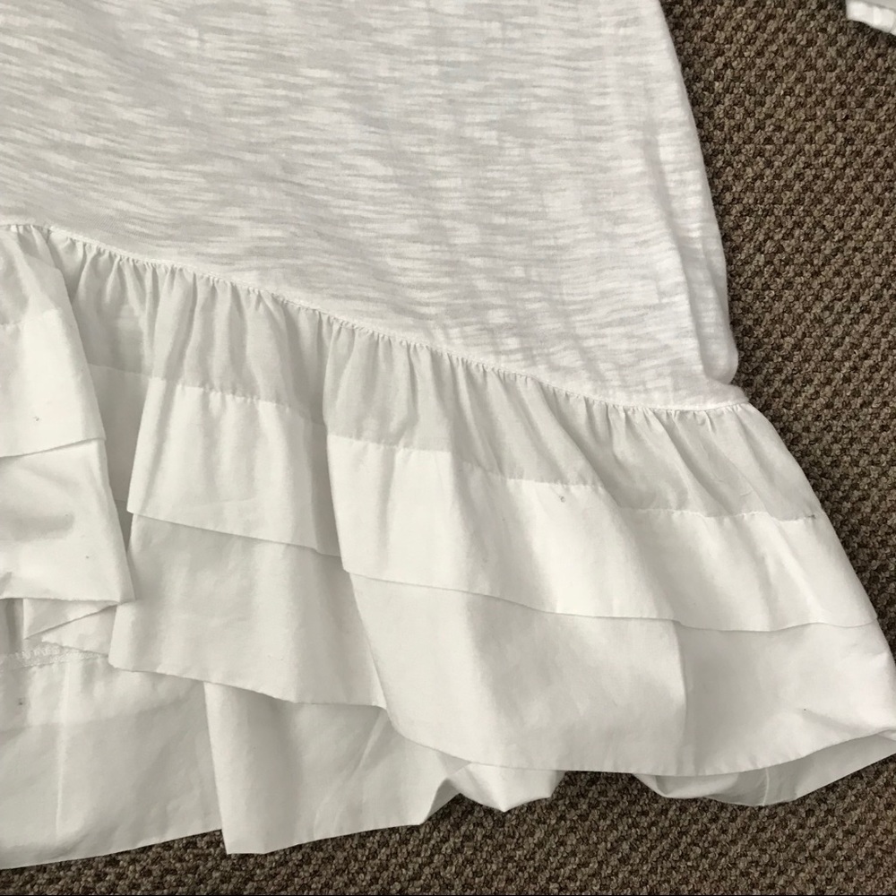 Anthropologie Peplum Top - White - Picture 4 of 5